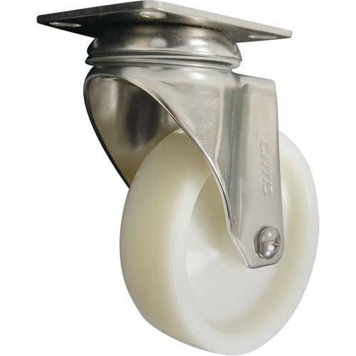 Roulette, Pivotant, 4" (101,6 mm), Nylon, 200 lb (91 kg) Groupe Belzile Dickner