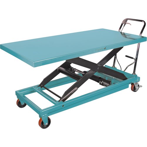 Heavy-Duty Hydraulic Scissor Lift Table, 63" L x 31-7/8" W, Steel, 1100 lbs. Capacity Groupe Belzile Dickner