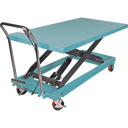 Heavy-Duty Hydraulic Scissor Lift Table, 63" L x 31-7/8" W, Steel, 1100 lbs. Capacity Groupe Belzile Dickner