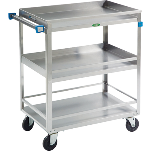 Guard Rail Carts, 3 Tiers, 19" W x 34-3/4" H x 31" D, 500 lbs. Capacity Groupe Belzile Dickner