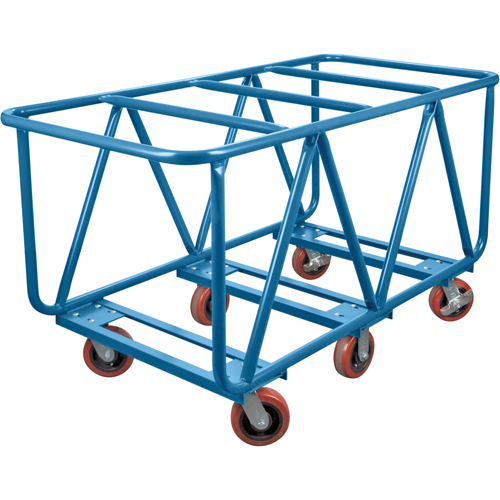 Chariot &agrave; plateforme pour mat&eacute;riaux de construction, 60" x 30" x 33", Capacit&eacute; 2500 lb Groupe Belzile Dickner