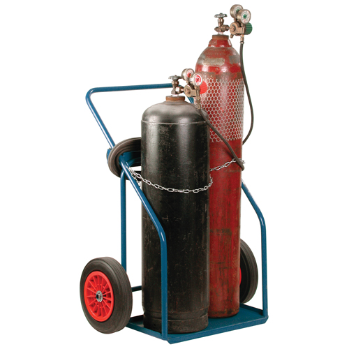 Gas Cylinder Carts, Rubber Wheels, 13" W x 25" L Base, 1000 lbs. Groupe Belzile Dickner