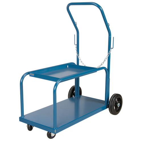 Mini-MIG Welding Cart, Rubber Wheels, 18" W x 36" L Base, 1000 lbs. Groupe Belzile Dickner