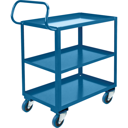 Ergonomic Shelf Truck, 800 lbs. Capacity, Steel, 26" W x 37" H x 38" D, Lip Up Groupe Belzile Dickner