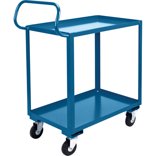 Ergonomic Shelf Truck, 800 lbs. Capacity, Steel, 26" W x 37" H x 38" D, Lip Up Groupe Belzile Dickner