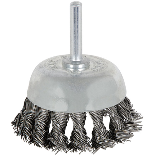 8046 Shaft Mounted Knot Twisted Cup Brush, 1-1/8" Dia. Groupe Belzile Dickner