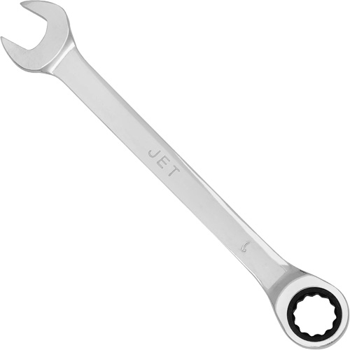 Non-Reversible Long Pattern Ratcheting Combination Wrench, 9 mm, Chrome Finish Groupe Belzile Dickner