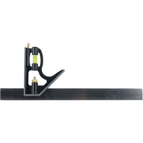 Combination Square, 12" L, Stainless Steel, Plain Groupe Belzile Dickner