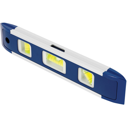 Torpedo Level, 9" L, Aluminum, 3 Vials, Magnetic Groupe Belzile Dickner