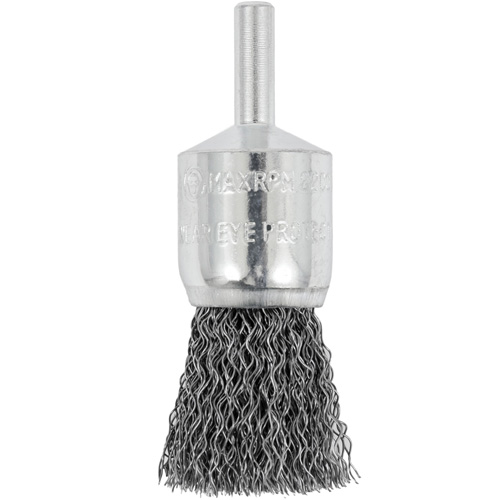 Brosse coupelle sertie mont&eacute;e sur tige, 3/4", Fils 0,012", Tige 1/4" Groupe Belzile Dickner