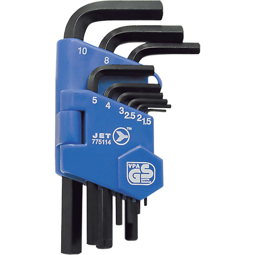 JHK-9M Short Arm Hex Key Set, 9 Pcs., Metric Groupe Belzile Dickner