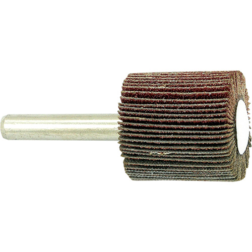 Shaft Mounted Flapwheel, 80 Grit, 1" x 1" x 1/4" Groupe Belzile Dickner