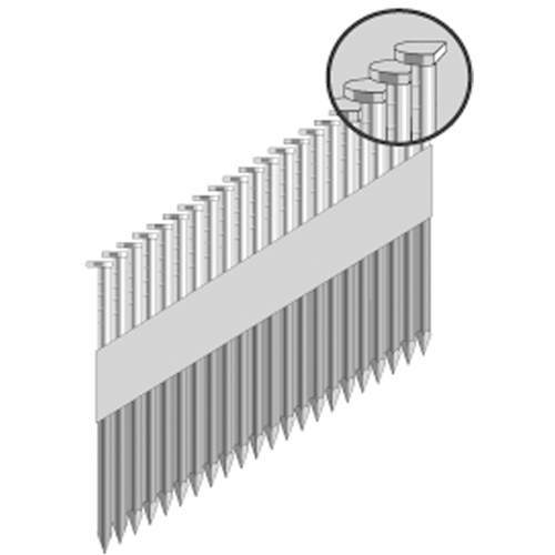 Clous en b&acirc;tonnets 34°, liant de papier Groupe Belzile Dickner