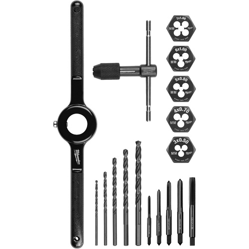 Tap and Die Set, 17 Pieces Groupe Belzile Dickner