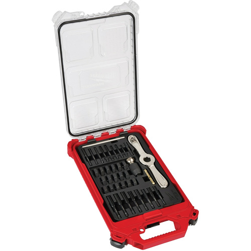 Jeu de tarauds & fili&egrave;res m&eacute;triques PackOut avec poign&eacute;e 2-en-1 Hex-Lok, 38 Morcea Groupe Belzile Dickner