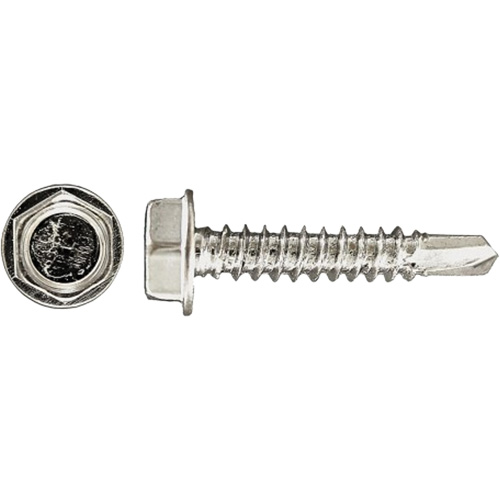 Vis taraud&eacute;es hex HD Drill-X 100 mcx, #12 dia., 1-1/4" lo, Zingu&eacute; Groupe Belzile Dickner