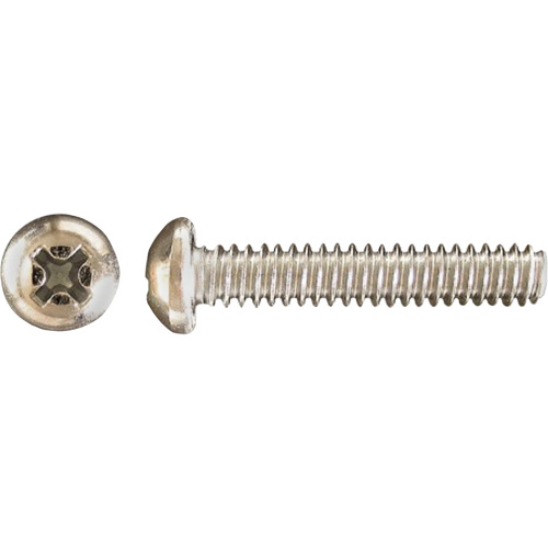Pan Phillips HD Machine Screws, #10 x 1" L, Zinc Plated Groupe Belzile Dickner