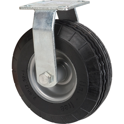 Flat-Free Casters, Rigid, 8" (203.2 mm), Flat-Free, 275 lbs. (125 kg.) Groupe Belzile Dickner