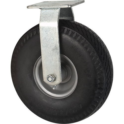 Flat-Free Casters, Rigid, 10" (254 mm), Flat-Free, 300 lbs. (136 kg.) Groupe Belzile Dickner