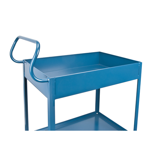 Deep Lipped Service Cart, 2 Tiers, 24" W x 47" H x 36" D, 1200 lbs. Capacity Groupe Belzile Dickner