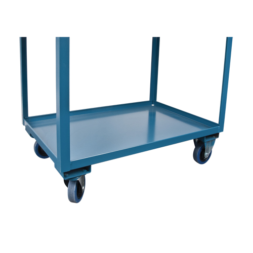 Deep Lipped Service Cart, 2 Tiers, 24" W x 47" H x 36" D, 1200 lbs. Capacity Groupe Belzile Dickner