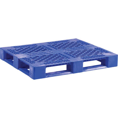 Palette en plastique pour usage moyen de qualit&eacute; alimentaire, 48" lo x 40" la x 6-1/10" h, Acc&egrave;s Quatre c&ocirc;t&eacute;s Groupe Belzile Dickner