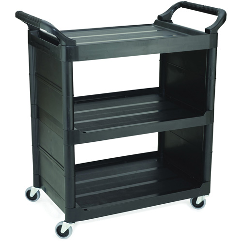 Bussing Cart with End Panels, 3 Tiers, 18-5/8" x 36-5/8" x 33-5/8", 150 lbs. Capacity Groupe Belzile Dickner