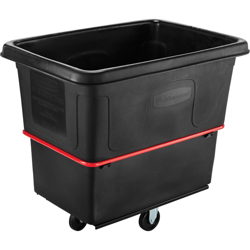 Heavy-Duty Utility Truck, Black Recycled Plastic, 44-3/8" L x 31" W x 38-1/4" H, 16 cu. ft. Volume, 1000 lbs. Capacity Groupe Belzile Dickner