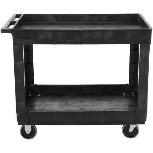 Flat Handle Utility Cart, 2 Tiers, 40" x 32-1/4" x 24", 500 lbs. Capacity Groupe Belzile Dickner