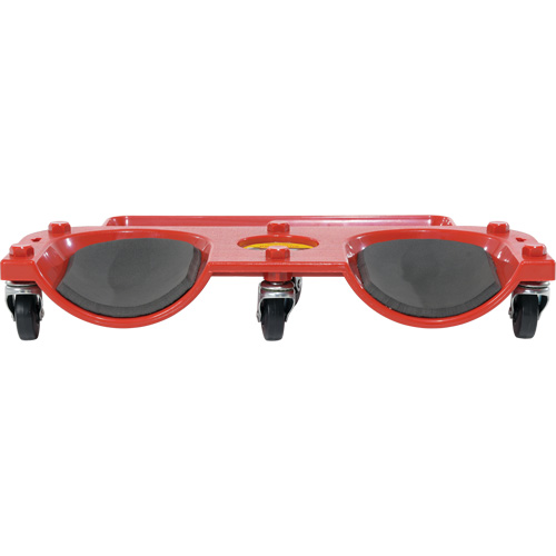 Rolling Knee Dolly, Plastic, Red, 350 lbs. Capacity Groupe Belzile Dickner