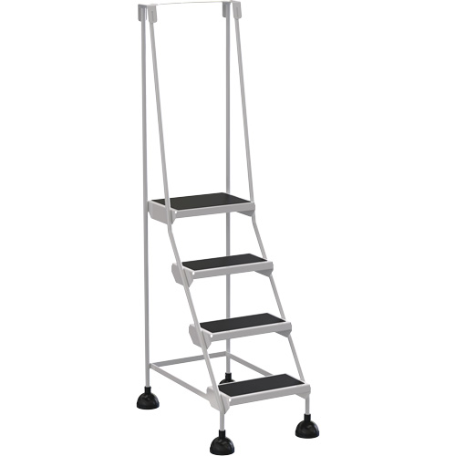 &eacute;chelles Stop-Step, 4 marches, Largeur de la marche 16", Hauteur de la plateforme 38-3/16", Acier Groupe Belzile Dickner