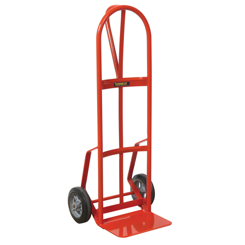 Hand Truck with Reinforced Noseplate - 126DRN-HB , P-Handle Handle, Steel, 51" Height, 800 lbs. Capacity Groupe Belzile Dickner