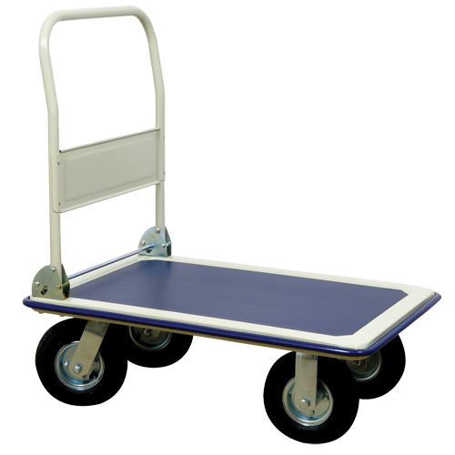 Chariot &agrave; plateforme avec poign&eacute;e pliante, Acier, 660 lb, 35" lo x 23" la, Hauteur 43,5" Groupe Belzile Dickner