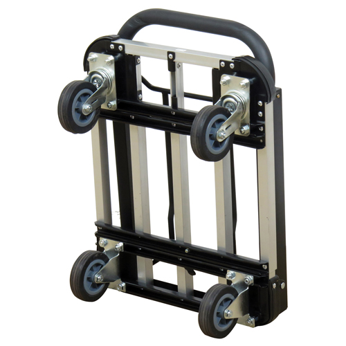 Chariot &agrave; plateforme avec poign&eacute;e pliante, Aluminium, 300 lb, 28" lo x 16" la, Hauteur 37,75" Groupe Belzile Dickner