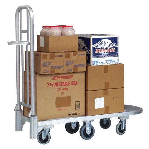 Chariot en aluminium pour marchandise, 20" la x 55-1/4" lo, 1200 lb cap, Roues Polyur&eacute;thane Groupe Belzile Dickner