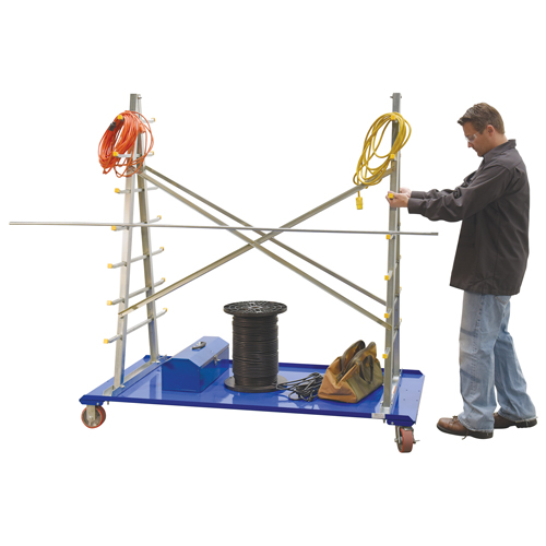 A-Frame Bar & Pipe Cart, Steel, 36-3/4" W x 73-3/4" D x 72-1/2" H, 2000 lbs. Capacity Groupe Belzile Dickner