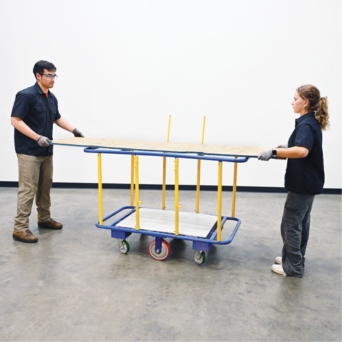 Chariot horizontal pour panneaux, 63-7/16" x 28-1/2" x 40-15/16", Capacit&eacute; 2000 lb Groupe Belzile Dickner