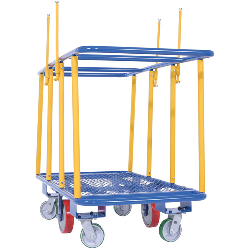 Chariot horizontal pour panneaux, 63-7/16" x 28-1/2" x 40-15/16", Capacit&eacute; 2000 lb Groupe Belzile Dickner