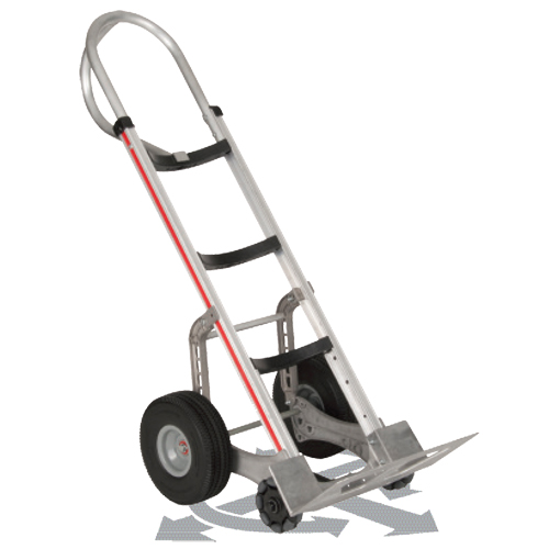 Self-Stabilizing Hand Truck, P-Handle Handle, Aluminum, 55'' Height, 500 lbs. Capacity Groupe Belzile Dickner