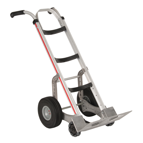 Self-Stabilizing Hand Truck, Dual Handle, Aluminum, 55'' Height, 500 lbs. Capacity Groupe Belzile Dickner