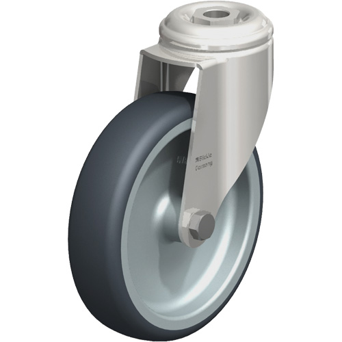Stainless Steel Thermoplastic Elastomer Caster, Swivel, 5" (127 mm) Dia., 265 lbs. (120 kg.) Capacity Groupe Belzile Dickner