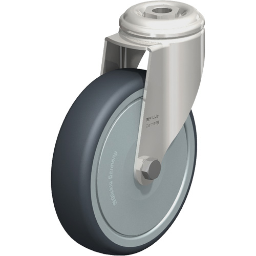 Stainless Steel Thermoplastic Elastomer Caster, Swivel, 5" (127 mm) Dia., 265 lbs. (120 kg.) Capacity Groupe Belzile Dickner