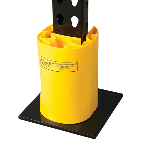 Butoir en poly pour rayonnage, 5" la x 6" lo x 8" h, Jaune Groupe Belzile Dickner