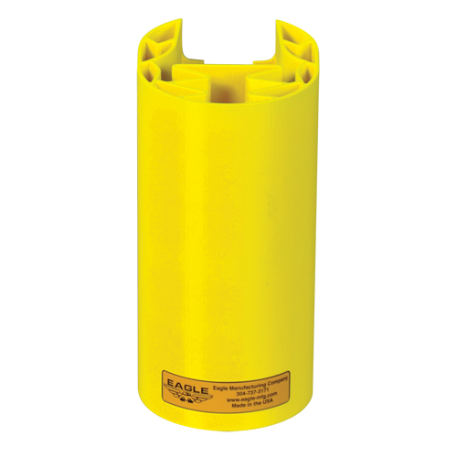 Butoir en poly pour rayonnage, 5" la x 6" lo x 8" h, Jaune Groupe Belzile Dickner