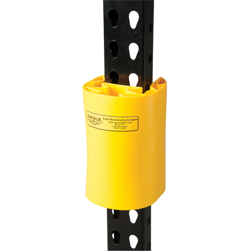 Butoir en poly pour rayonnage, 5" la x 6" lo x 8" h, Jaune Groupe Belzile Dickner