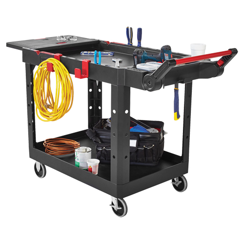 Heavy-Duty Adaptable Utility Cart, 2 Tiers, 17-3/4" x 36" x 46-1/5", 500 lbs. Capacity Groupe Belzile Dickner