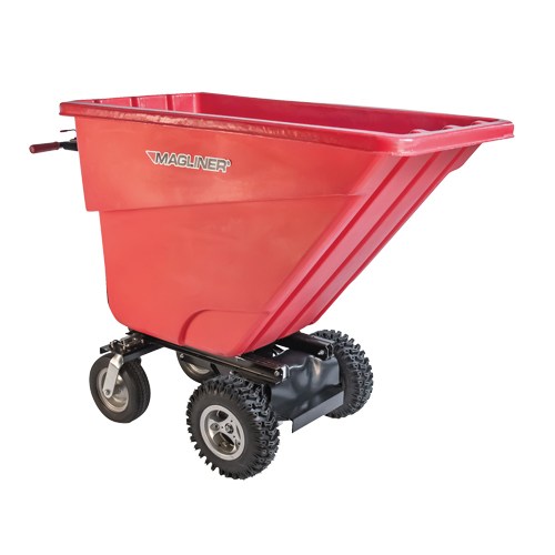 Chariot &agrave; bascule motoris&eacute;, Capacit&eacute; 13.5 cu.ft., 45" h x 26-1/2" la x 68" p Groupe Belzile Dickner