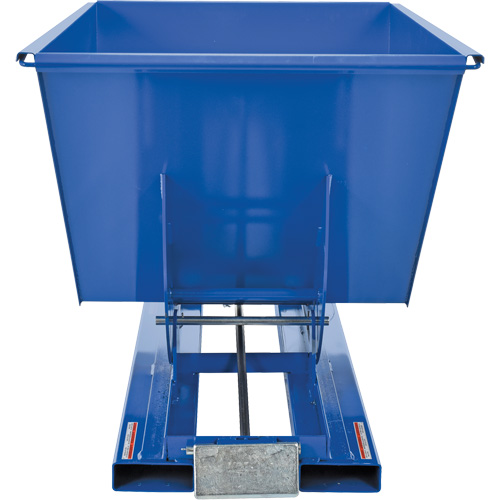 Self-Dumping Hopper, Steel, 1 cu.yd., Blue Groupe Belzile Dickner