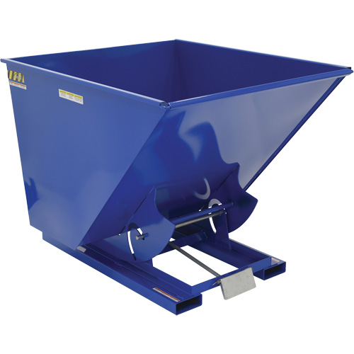 Self-Dumping Hopper, Steel, 2 cu.yd., Blue Groupe Belzile Dickner