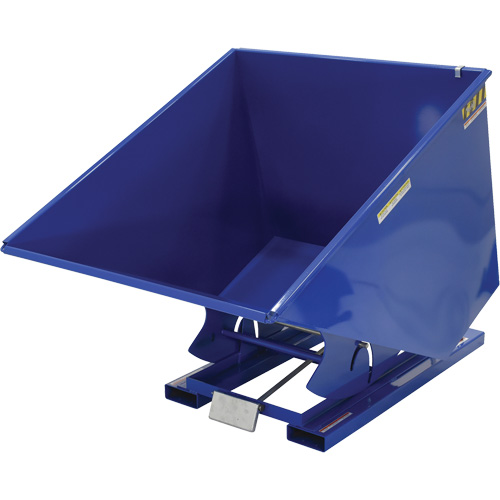 Self-Dumping Hopper, Steel, 2 cu.yd., Blue Groupe Belzile Dickner